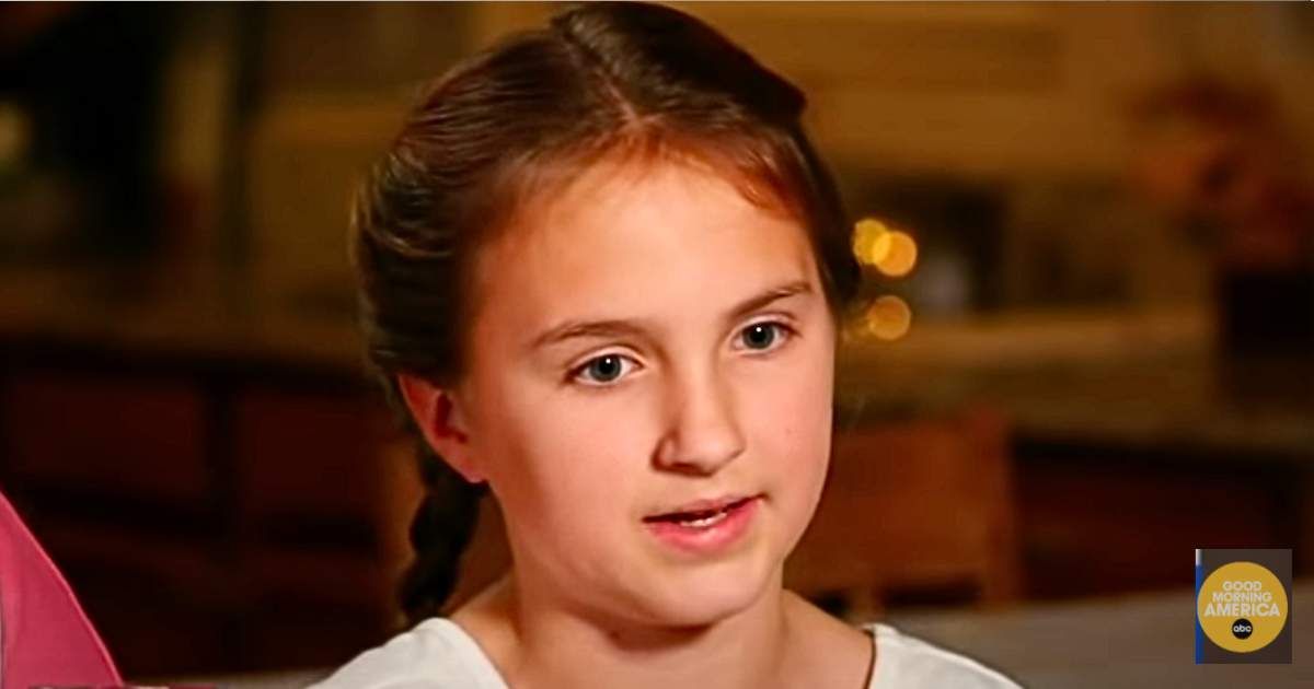 Girl explaining how a code word helped her. Cover Image Source: YouTube | GMA