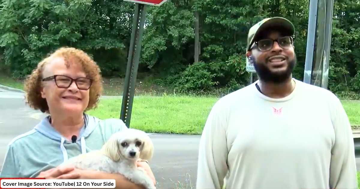 (L-R) 74-year-old Shryl Whitehead and Kevin Freeman speak in interview after dramatic rescue. (Cover Image Source: YouTube| 12 On Your Side)