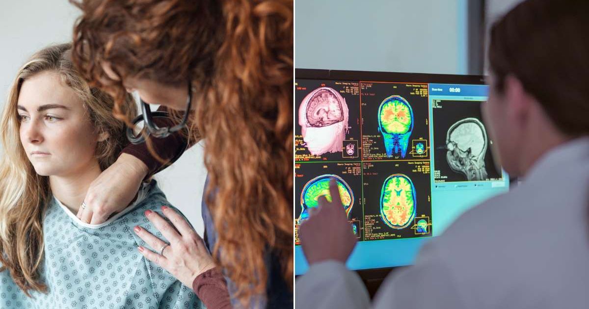 (L) A doctor checking on a girl at a hospital. (R) A doctor looking at a person's brain scans. Representative Cover Image Source: Getty Images | The Good Brigade; Monty Rakusen