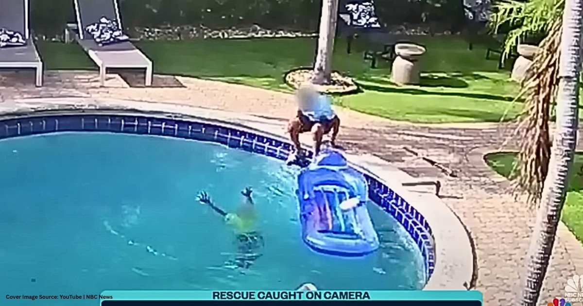 6-year-old in distress asking for help while drowning in swimming pool. (Cover Image Source: YouTube| NBC News)