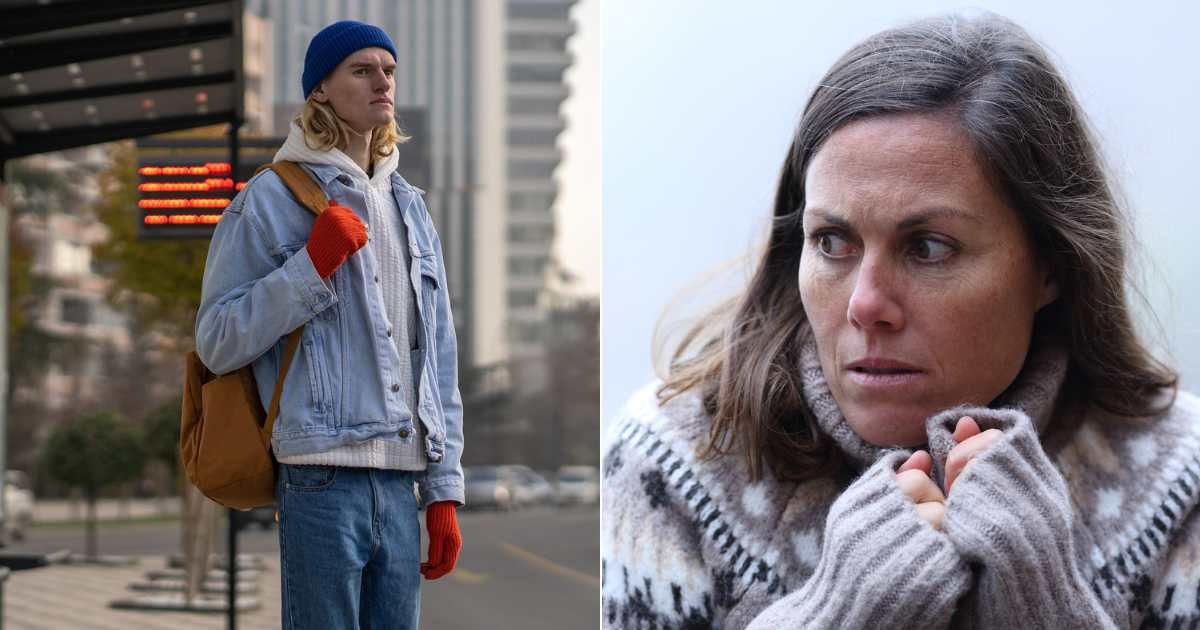 (L) Teenager spots something distressing near bus stop. (Representative Cover Image Source: Getty Images| Dima Berlin), (R) Woman shrivels in fear as she looks at danger. (Representative Cover Image Source: Getty Images| Antonio Guillem)