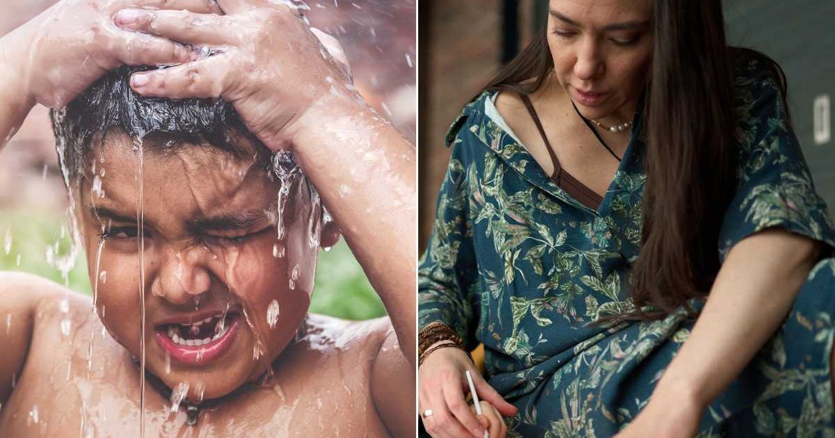 (L) A kid taking a shower. (R) Mom drawing something. Representative Cover Image Source: Getty Images | Umesh Negi; Sergey Mironov