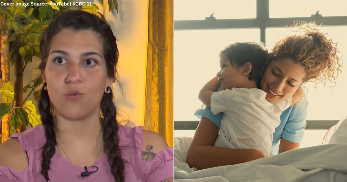 (L) Casey Daniel speaks in interview. (Cover Image Source: YouTube| KCBD 11), (R) Mom hugs son in hospital bed. (Representative Cover Image Source: Getty Images| Hispanolistic)
