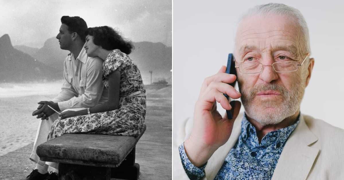 (L) A young couple from mid-20th century. (R) An old man on call. Representative Cover Image Source: Getty Images | Kurt Hutton; Pexels | SHVETS production