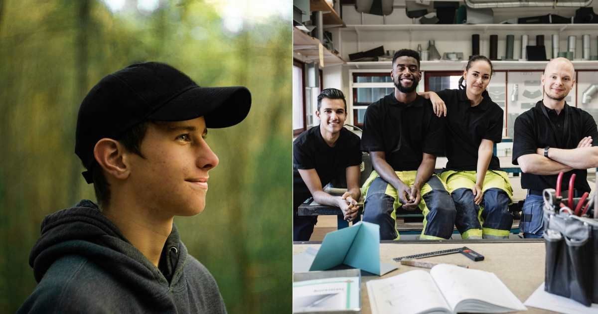 (L) Teenage boy with hopeful sparkle in his eye. (Representative Cover Image Source: Unsplash| Dylan Michaud), (R) Team of employees working on something together. (Representative Cover Image Source: Getty Images| Maskot)