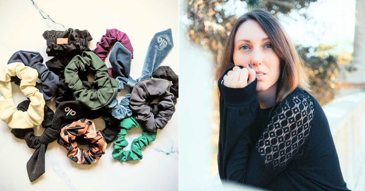 (L) Hair ties and scrunchies collected. (Representative Cover Image Source: Unsplash| Alexandra Tran), (R) Woman poignantly looking with soft smile. (Representative Cover Image Source: Pexels| Connor McManus)