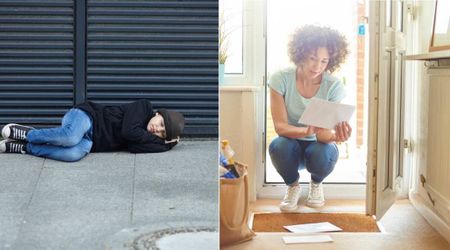 Woman notices teen sleeping in her yard for a month—after confronting him, she gets life-changing note at her doorstep