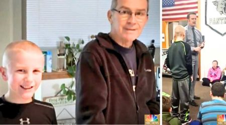 Boy was being bullied for shaving his head to support sick grandpa, so principal shut down trolls with powerful move
