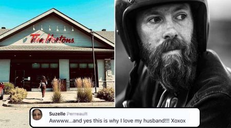 Family at Tim Hortons called stranger a ‘dirty biker'—his mic-drop response is definitely worth your time