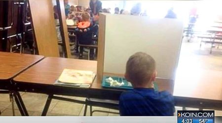 Grandma had a brilliant response when school made her 6-year-old grandson eat lunch alone behind a screen for being late