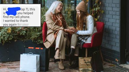 Woman spent 20 minutes helping an older lady locate her lost phone at a store—she wasn't ready for the text the lady sent her