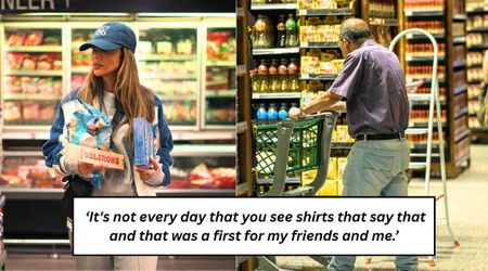 Teen at Costco noticed the back of a stranger's shirt and stopped in her steps—it made her rush for her phone to save him