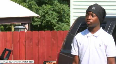 Boy was upstairs at home when he heard 'weird crackling and rattling noise'—his quick response saved his family