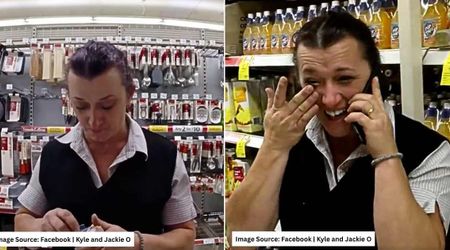 Mom working at supermarket rushed to aisle 6 after urgent call—started ugly crying after seeing customer's face