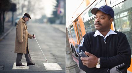 Bus driver suddenly pulls over for an elderly man on the road — the reason left onlookers awestruck