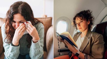 29-year-old on work trip was grieving late grandfather — when a sudden find in flight magazine left her speechless