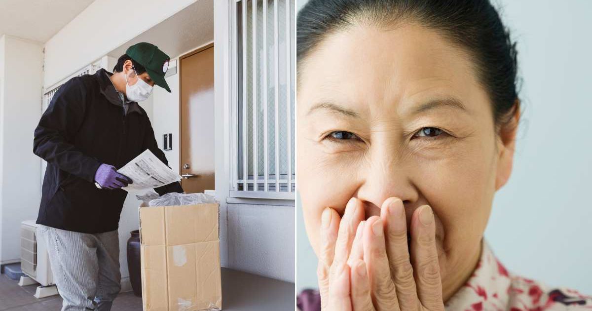 (L) A delivery guy wearing a mask. (R) A woman covering her face in shock. Representative Cover Image Source: Getty Images | Susumu Yoshioka; Jon Feingersh Photography Inc