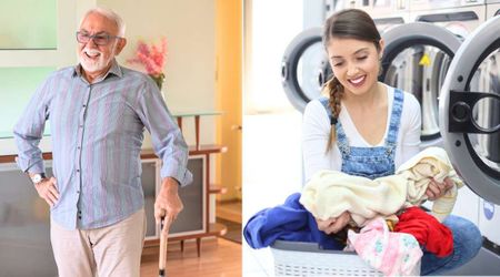 Man with cane refused when stranger offered help carrying laundry to his car—her unexpected reply had 'ripple effect' on him