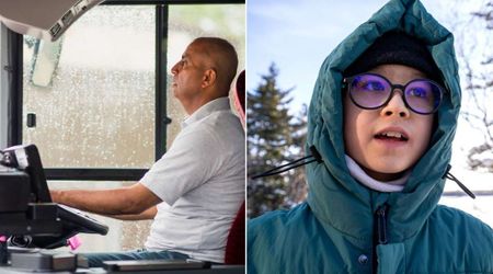 Bus driver saw a boy with backpack on a cold day—he remembered what day it was and it saved the boy’s life