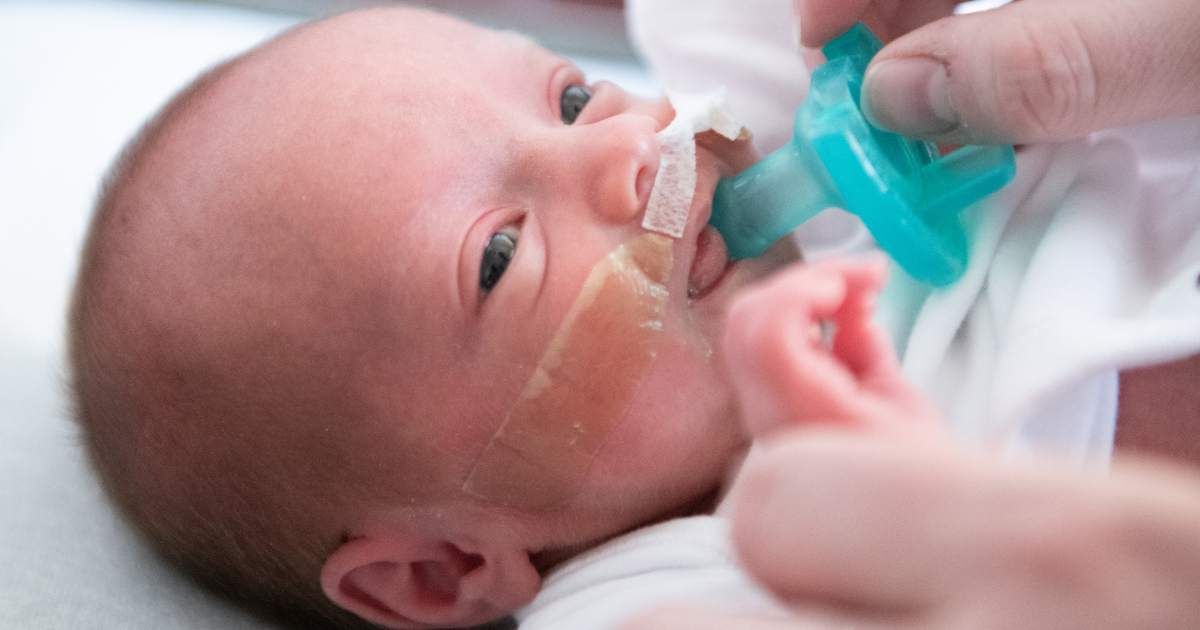 A newborn baby at the hospital. (Representative Image Source: Getty Images | Photo by manonallard)