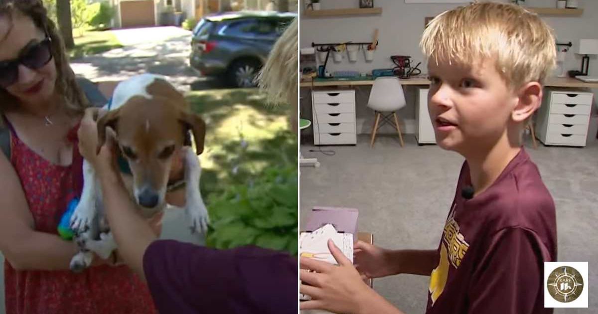 (L) The teacher with her dog. (R) The fifth-grade student. Cover Image Source: YouTube | Land of 10,000 Stories