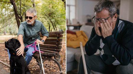 58-yr-old blind man walked '7 miles every day looking for his service dog'—months later, a call from police changed his life