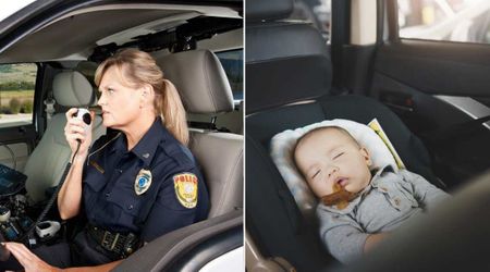 Officer stopped frantic dad driving in traffic—she knew what to do when she discovered his 9-day-old baby wasn't breathing