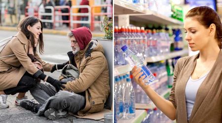 Woman was shamed for buying homeless man water on 'hot as hell' day—onlookers' response restored her faith in humanity