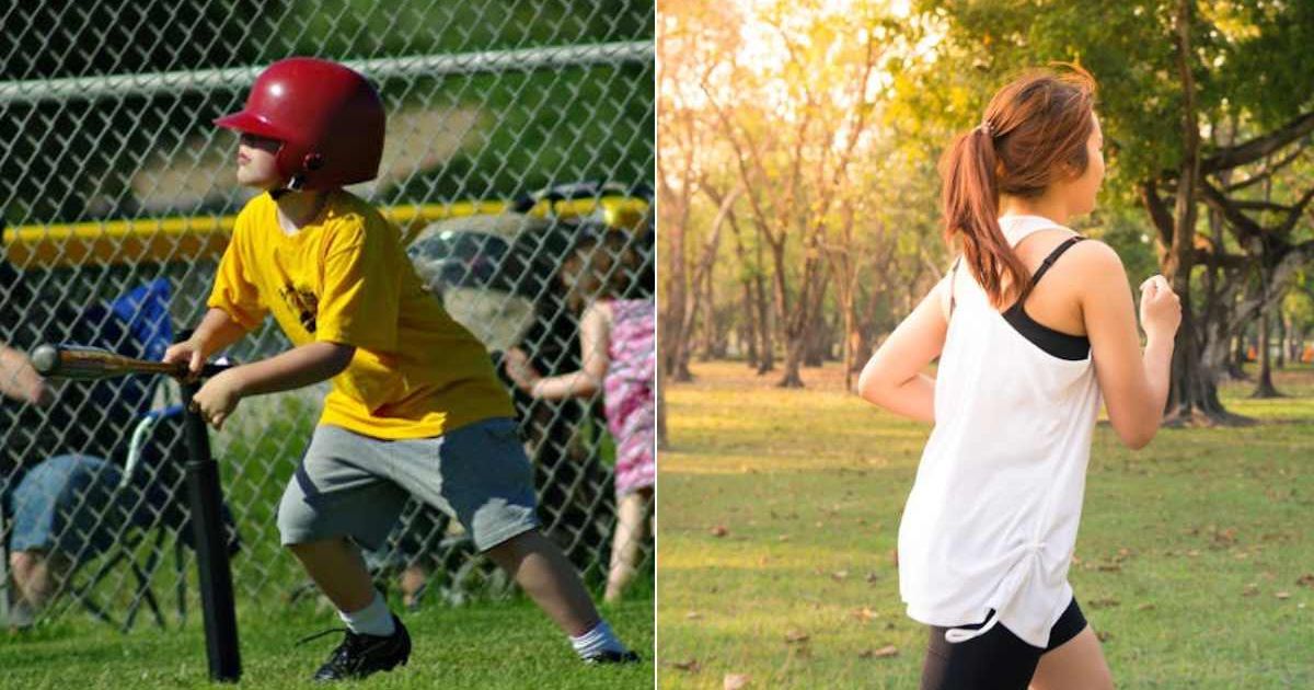(L) Boy at a baseball game. (R) Woman running in a grassy area. Representative Cover Image Source: Pexels | Frank Krasznavolgyi; Tirachard Kumtanom