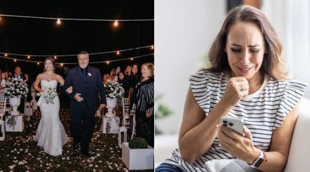 Dad happily walked bride down the aisle—24 hours later, sent her a text message that left her in tears