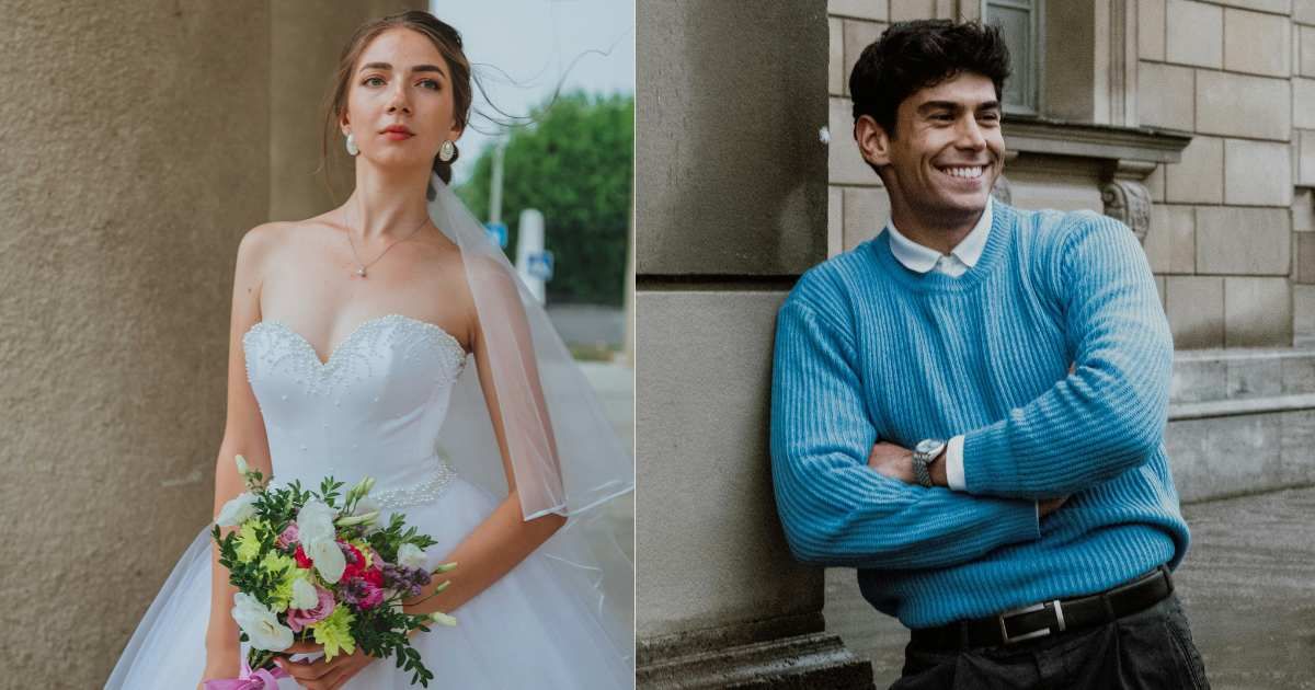 (L) Bride looking confused and in wonder; (R) Man laughing mischievously. (Representative Cover Image Source: (L) Unsplash | Marina Abrosimova; (R) Pexels | Ahmet Arslan)