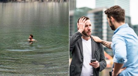 21-yr-old was swept away by current and nowhere to be found—his family and friends pulled a brave move to locate him