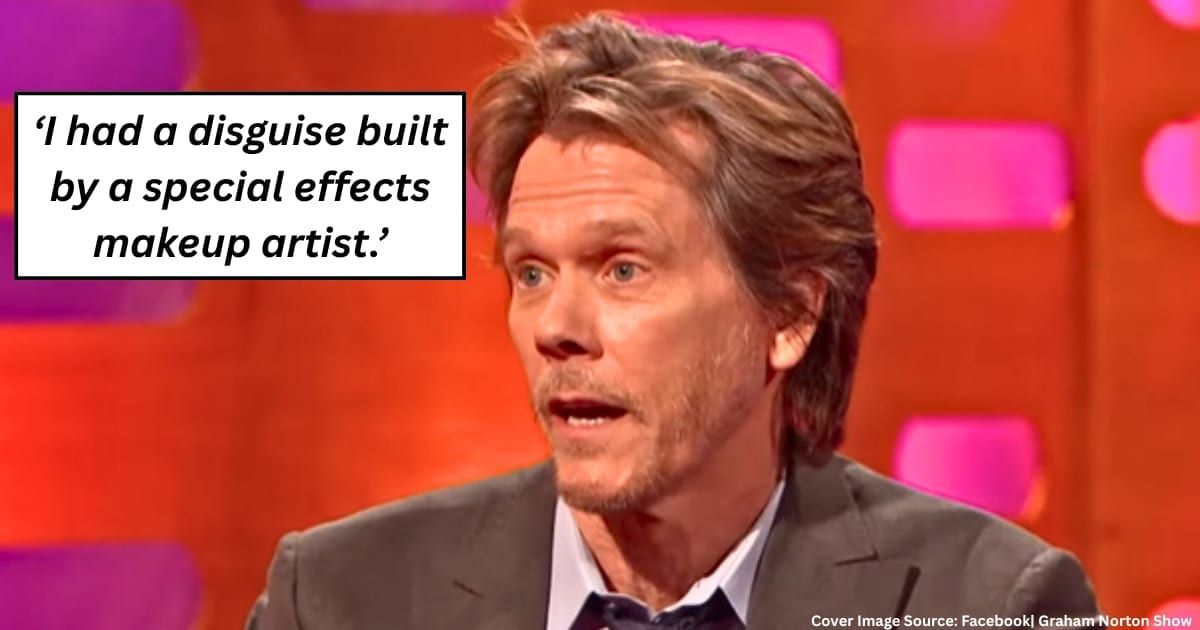 Kevin Bacon speaks about going incognito at the Graham Norton Show. (inset)- Quote: Kevin Bacon. (Cover Image Source: Facebook| Graham Norton Show)