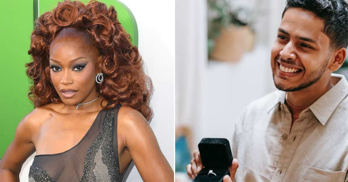 (L) Keke Palmer arrives at the Regal LA Live on July 27, 2025 in Los Angeles, California. (R) A man proposing to someone. Representative Cover Image Source: Steve Granitz; Pexels | Anna Pou