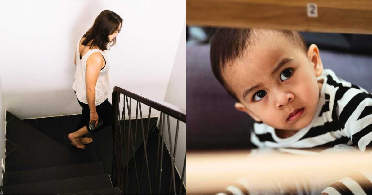 (L) Woman walking down stairs at home. (Representative Cover Image Source: Pexels| Anna Tarazevich), (R) Little boy observing something intently and thinking. (Representative Cover Image Source: Pexels| Ketut Subiyanto)