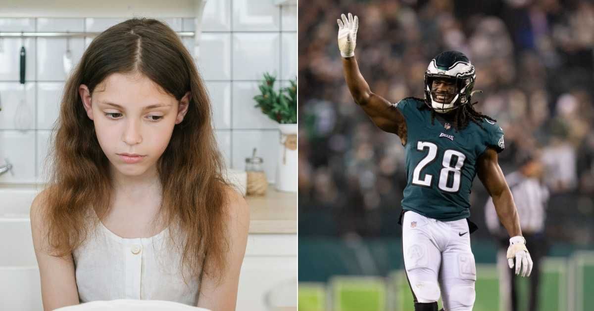 (L) Little girl frowns whilst in deep thought. (Representative Cover Image Source: Pexels| Mikhail Nilov), (R) Anthony Harris #28 on December 21, 2021 in Philadelphia, Pennsylvania. (Cover Image Source: Getty Images| Photo by Mitchell Leff)