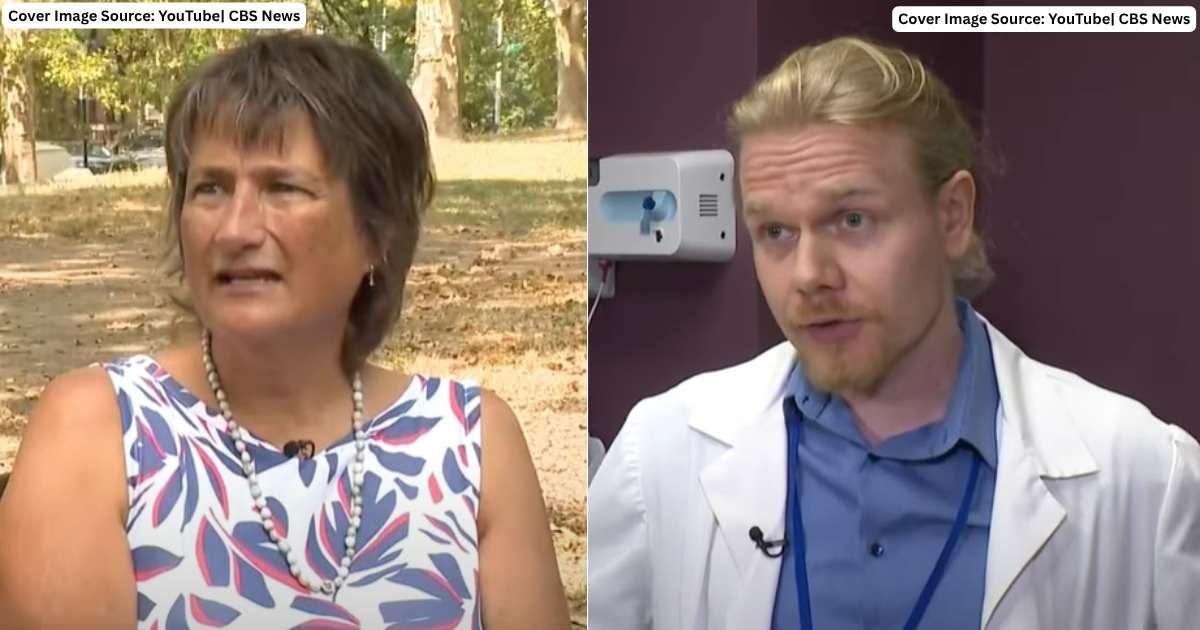 (L) Maureen Henry speaks in an interview. (Cover Image Source: YouTube| CBS News), (R) Neurologist Christian Amlang speaks about Henry's diagnosis. (Cover Image Source: YouTube| CBS News)