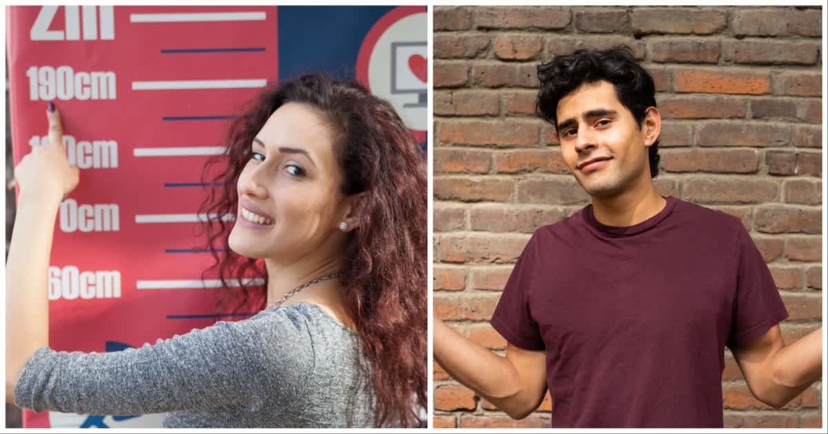 (L) A tall woman ; (R) A man shrugging (Representative Cover Source: Pexels | Photo by (L) vlada_maestro ; (R) Sergio Mendoza Hochmann)