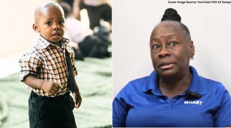 School driver spotted 2-yr-old wandering by himself without shoes — toddler's one word broke her heart
