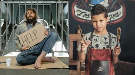 11-year-old befriended homeless amputee and asked if he could cut his hair—it turned into a life-changing experience