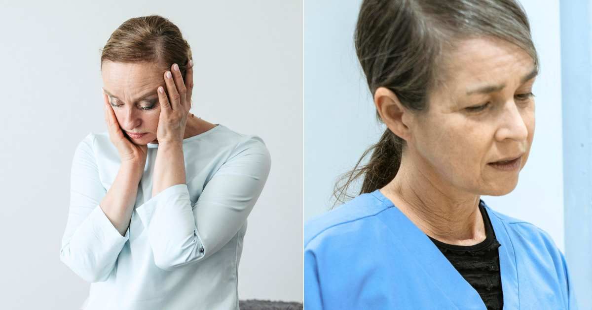 (L) Woman feeling dizzy and uneasy. (Representative Cover Image Source: Pexels| Pavel Danilyuk), (R) Nurse recalling something important and serious. (Representative Cover Image Source: Pexels| RDNE Stock Project)