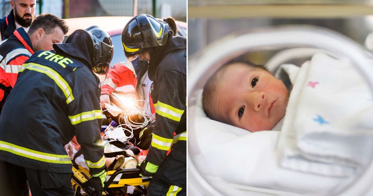 (L) A group of firefighters helping injured teammate. (R) A baby in NICU. Representative Cover Image Source: Getty Images | simonkr; ER Productions Limited