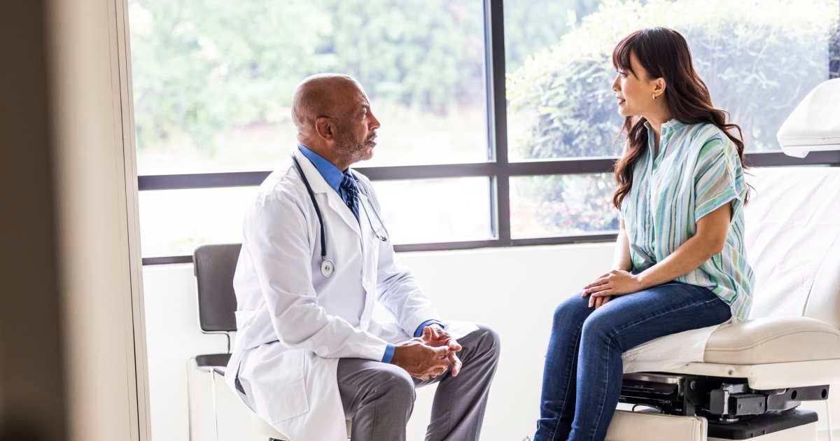 A male doctor talking to a female patient. Representative Image Source: Getty Images | Momo Productions