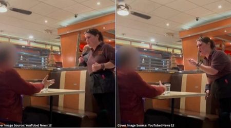 Waitress saw rude customer trying to give his number to 'underaged girls'—within seconds, she put him in his place