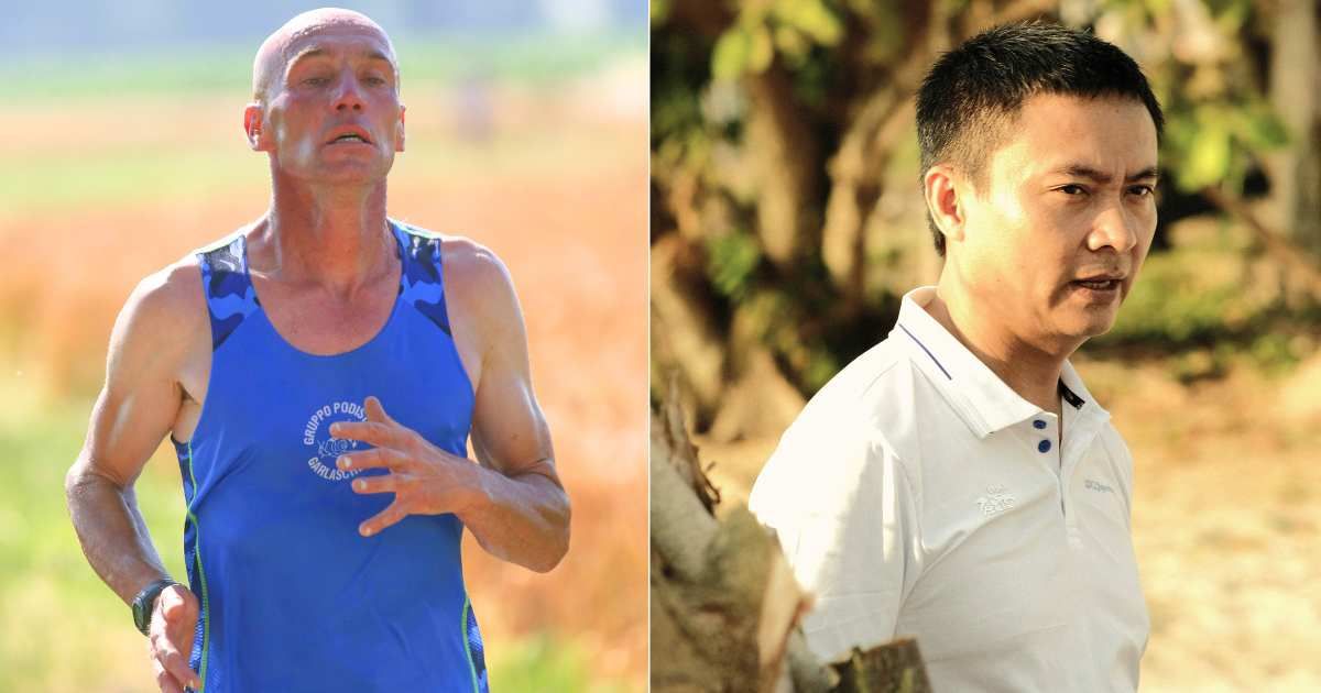 (L) Man looking exhausted while running marathon. (Representative Cover Image Source: Unsplash| Massimo Sartirana), (R) Man passing by looking serious after spotting something worrisome. (Representative Cover Image Source: Unsplash|  Thi Nguyen Duc)
