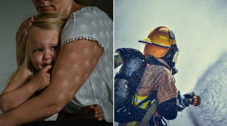 Two kids were trapped in a deadly building fire with no way out — but one small action kept them safe until firefighters broke in 