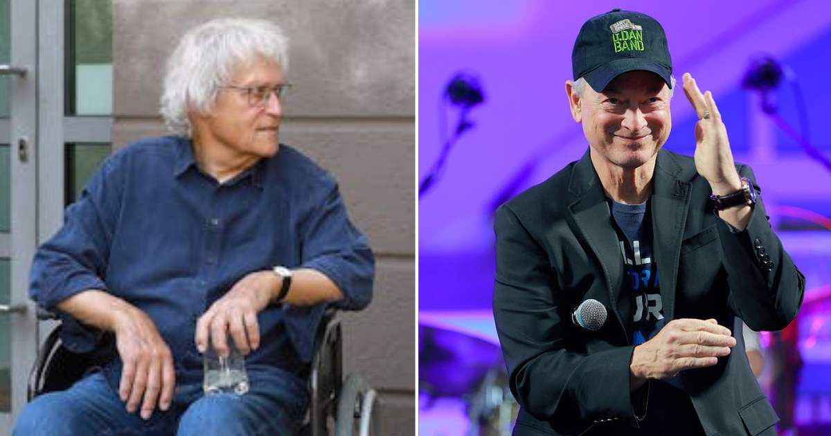 (L) Old man in a wheelchair. (R) Gary Sinise attends the Scott Hamilton CARES Foundation Representative Cover Image Source: Pexels | Ernst-Günther Krause; Getty Images | Jason Kempin