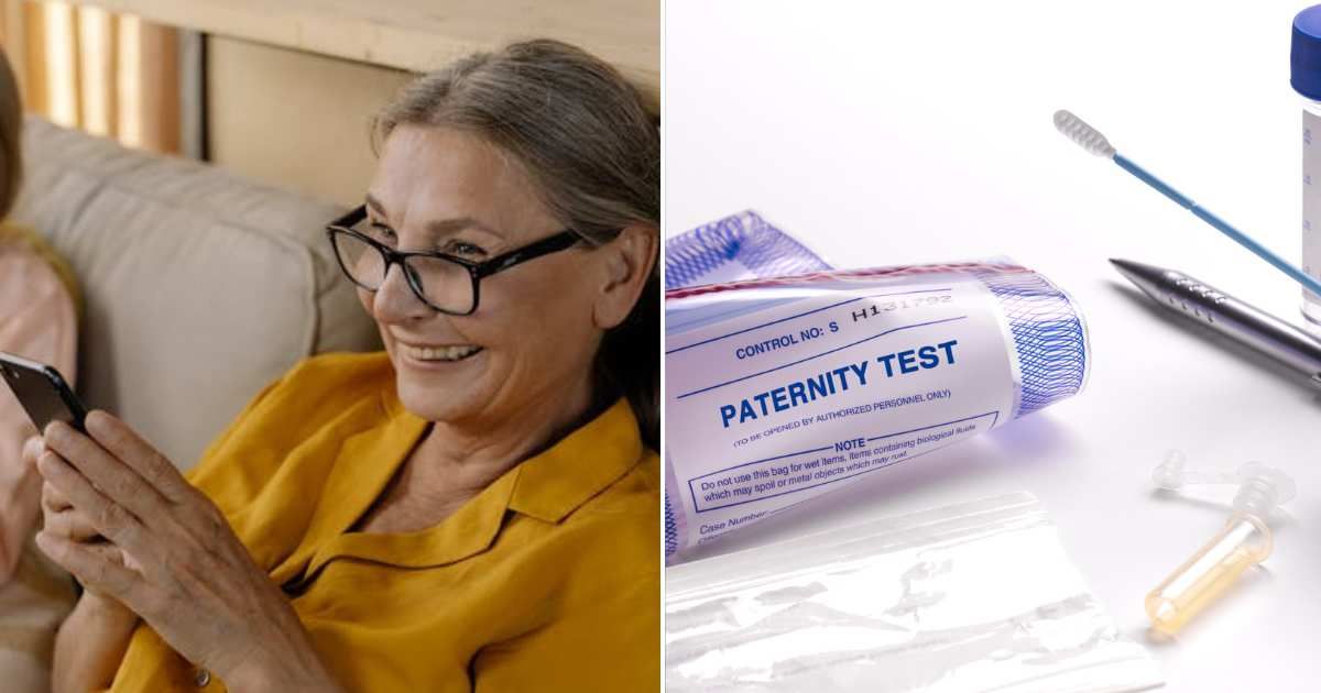 (L) Woman looking at her phone. (R) A DNA test sample. Representative Cover Image Source: Pexels | Cottonbro Studio; Getty Images | Peter Dazeley