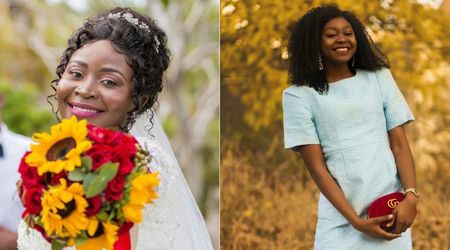 Bride had a dream of handing her wedding bouquet to her sister. So she conspired with her boyfriend to hatch a surprise