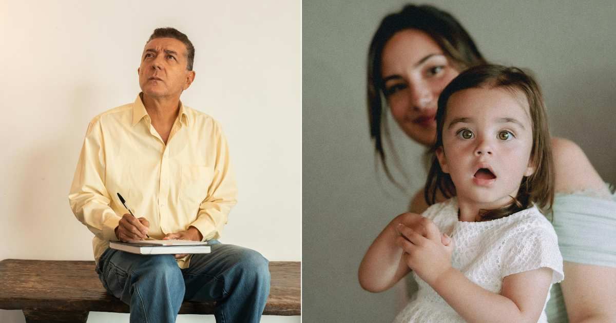 (L) Elderly man sitting and waiting to sign on book. (Representative Cover Image Source: Pexels| RDNE Stock Project), (R) Mom looks on as daughter intently spots something. (Representative Cover Image Source: Pexels| HIGHER VIBRATION)